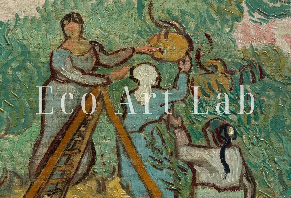 Vincent van Gogh Women Picking Olives Landscape. Famous Printable Art. Instant Download. van Gogh Print Vintage Painting. Fine Art Print – Printable Wall Art