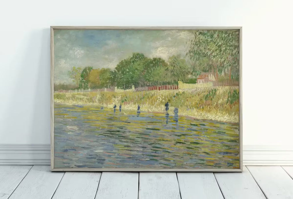 Vincent van Gogh's Bank of the Seine. Printable Famous Art Print. Instant Download. van Gogh Print. Vintage Painting. Fine Art Print – Printable Wall Art