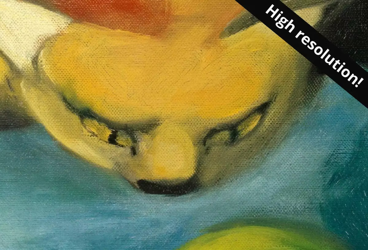 Vintage Abstract Cat Painting. Instant Download Colorful Surreal Cats Wall Art. Cats Abstract Antique Painting. Printable Famous Art Print – Printable Wall Art