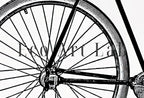Detail view of artwork from Vintage Bike Print Bicycle Poster. Cycling Minimalist Black and White Wall Art. Retro Bicycle Print Digital Printable Art. Old Bike Poster. (variation 1)