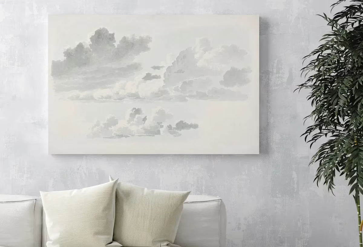 Vintage Cloud Painting Digital Print. Antique Cloud Artwork Vintage Landscape. Neutral Wall Decor. Printable Downloadable Art. Sky Landscape – Printable Wall Art