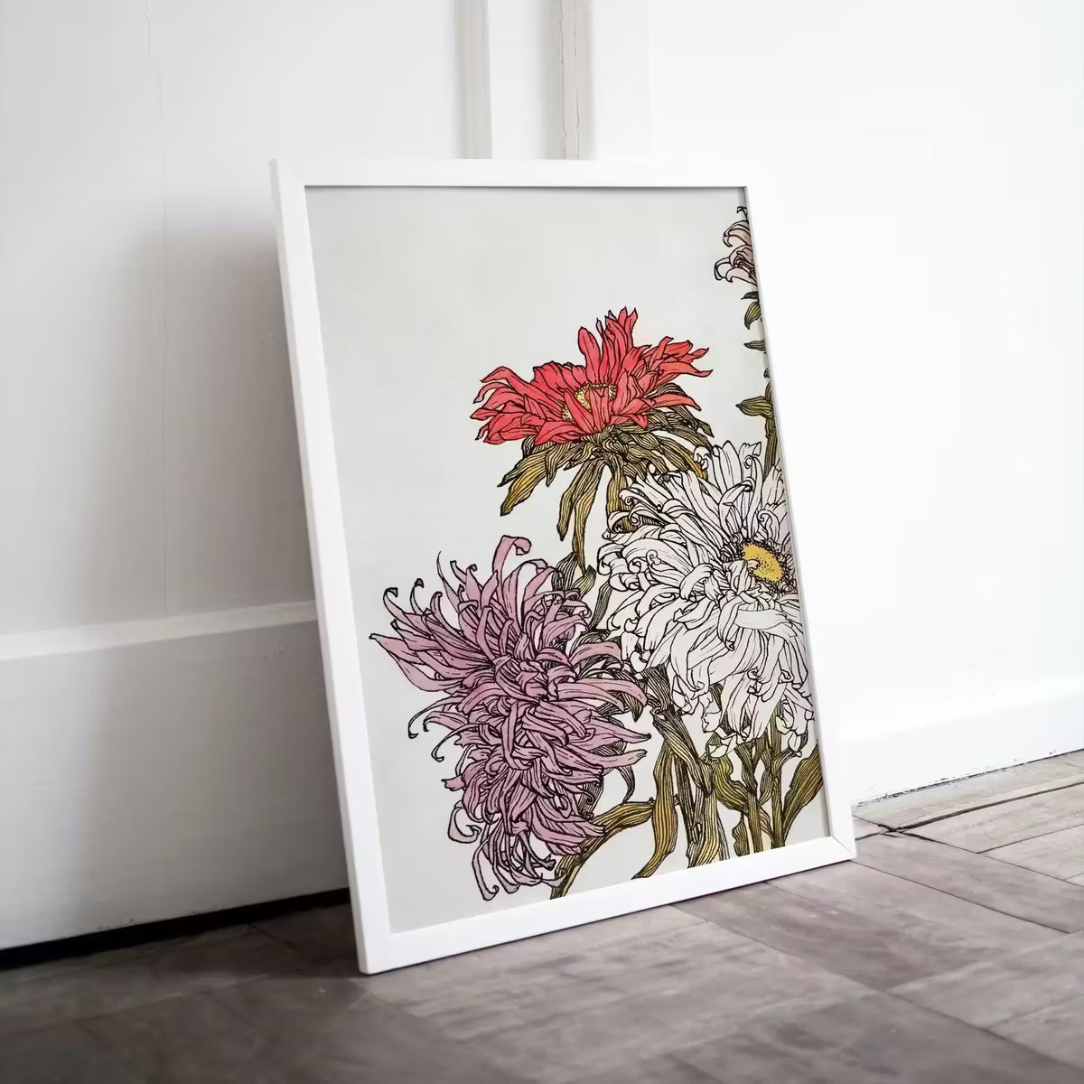 Vintage Flowers Print Printable Wall Art. Art Nouveau Floral Print. Instant Download Poster Watercolor Wall Art. Art Nouveau Poster – Printable Wall Art