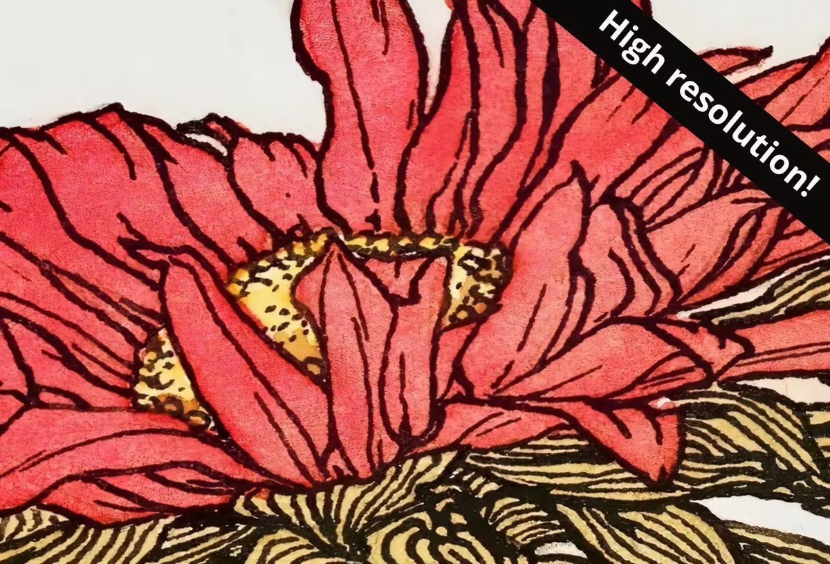 Vintage Flowers Print Printable Wall Art. Art Nouveau Floral Print. Instant Download Poster Watercolor Wall Art. Art Nouveau Poster – Printable Wall Art