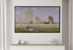Meadow at Bezons by Claude Monet, countryside — Samsung Frame TV art