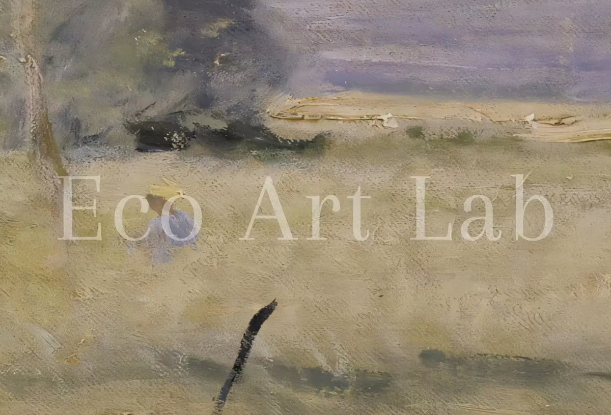 Vintage Frame TV Claude Monet. Meadow at Bezons. Summer Landscape Painting. Monet 4K painting for Samsung Frame TV. Instant Download – Frame TV  Art