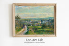 Vintage French Countryside Impressionist Wall Decor. Antique Landscape Painting. Country Fine Art Print. Printable Instant Download Art. – Printable Wall Art