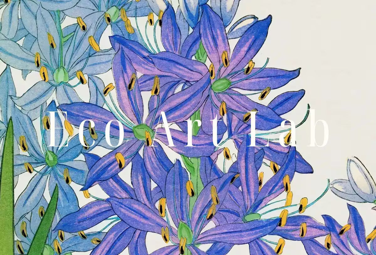 Vintage Japanese Botanical Art Freesia Flowers Painting Printable Wall Art. Floral Decor Antique Japanese Art. Botanical Print Wall Art – Printable Wall Art