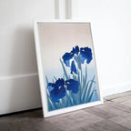Vintage Japanese Flower Art Blue Irises Painting Printable Wall Art. Instant Download Antique Japanese Art. Botanical Print Floral Wall Art – Printable Wall Art