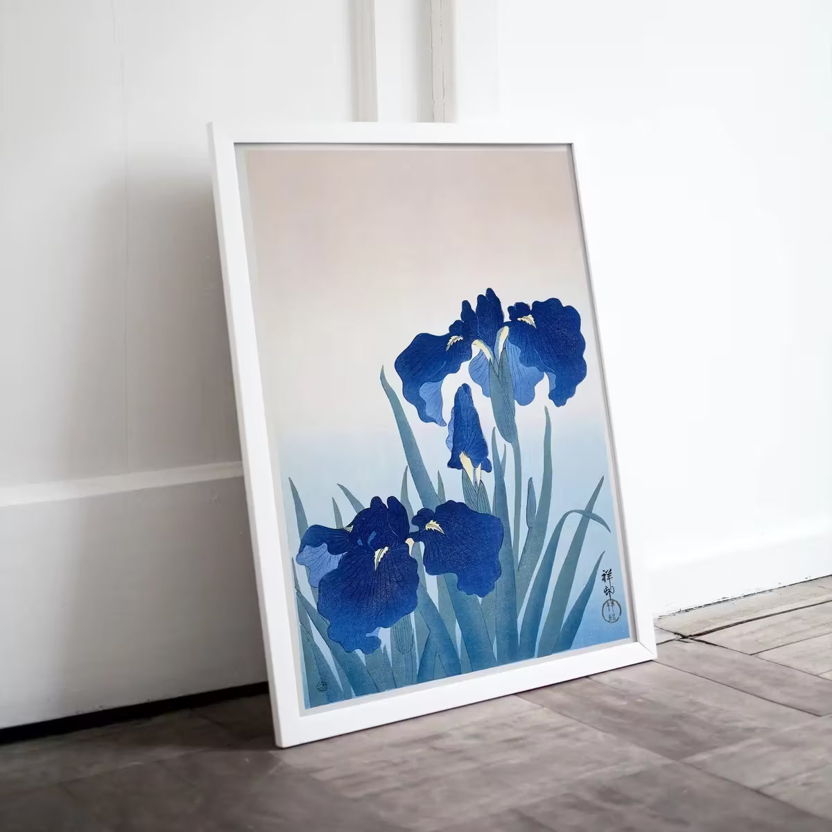 Vintage Japanese Flower Art Blue Irises Painting Printable Wall Art. Instant Download Antique Japanese Art. Botanical Print Floral Wall Art – Printable Wall Art