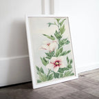 Vintage Japanese Flower Art Hibiscus Painting Printable Wall Art. Instant Download Antique Japanese Art. Botanical Print Floral Wall Art – Printable Wall Art