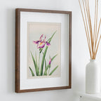 Art floral japonais vintage - Peinture d’orchidée : Une illustration numérique d’art japonais antique représentant des orchidées. Téléchargement instantané.