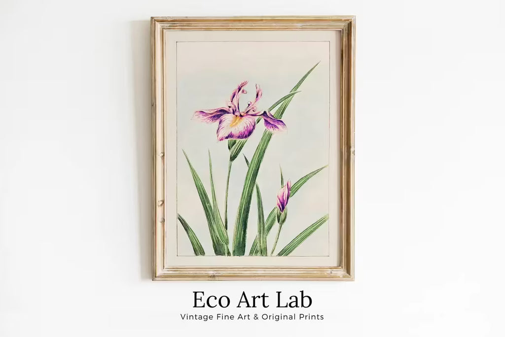 Vintage Japanese Flower Art Orchid Painting Printable Wall Art. Instant Download Antique Japanese Art Orchid Botanical Print Floral Wall Art – Printable Wall Art