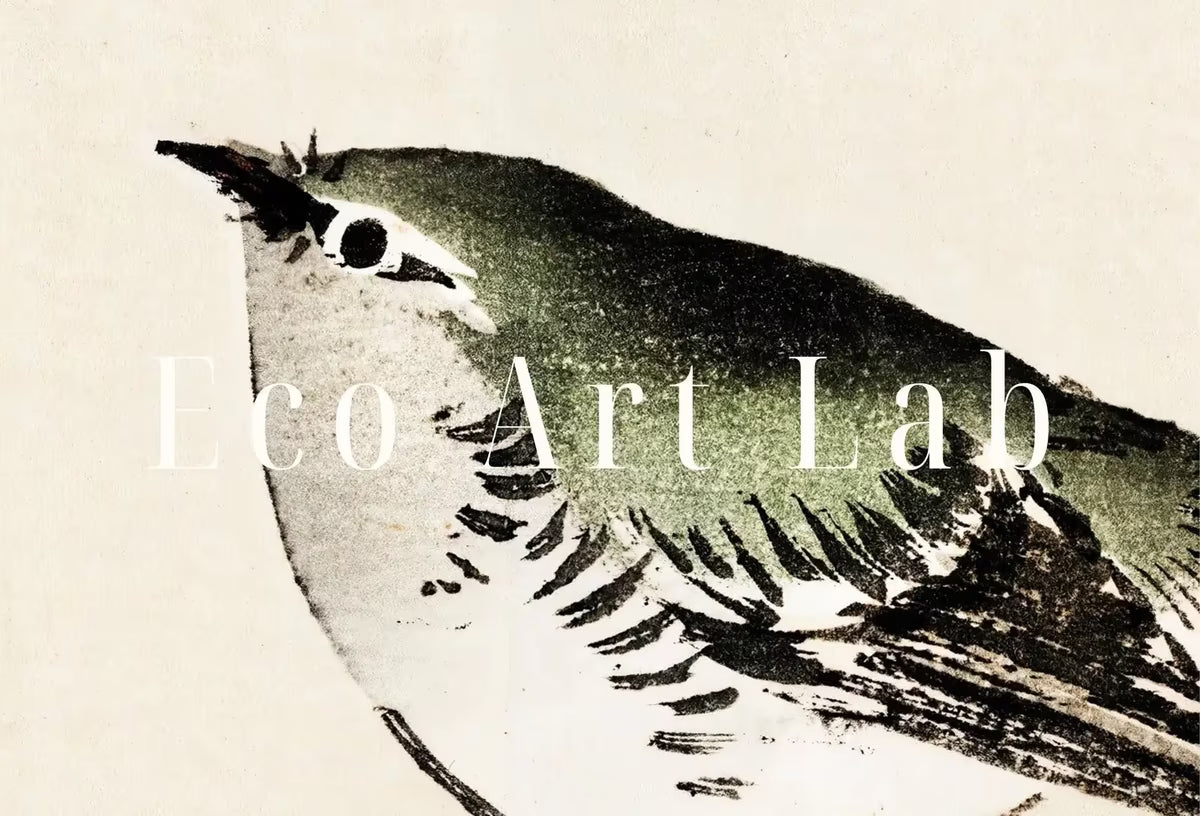 Vintage Japanese Painting Bird on a Branch Wall Art Printable Poster. 19th Century Japanese Vintage Art Print. Minimalist Japanese Decor – Printable Wall Art