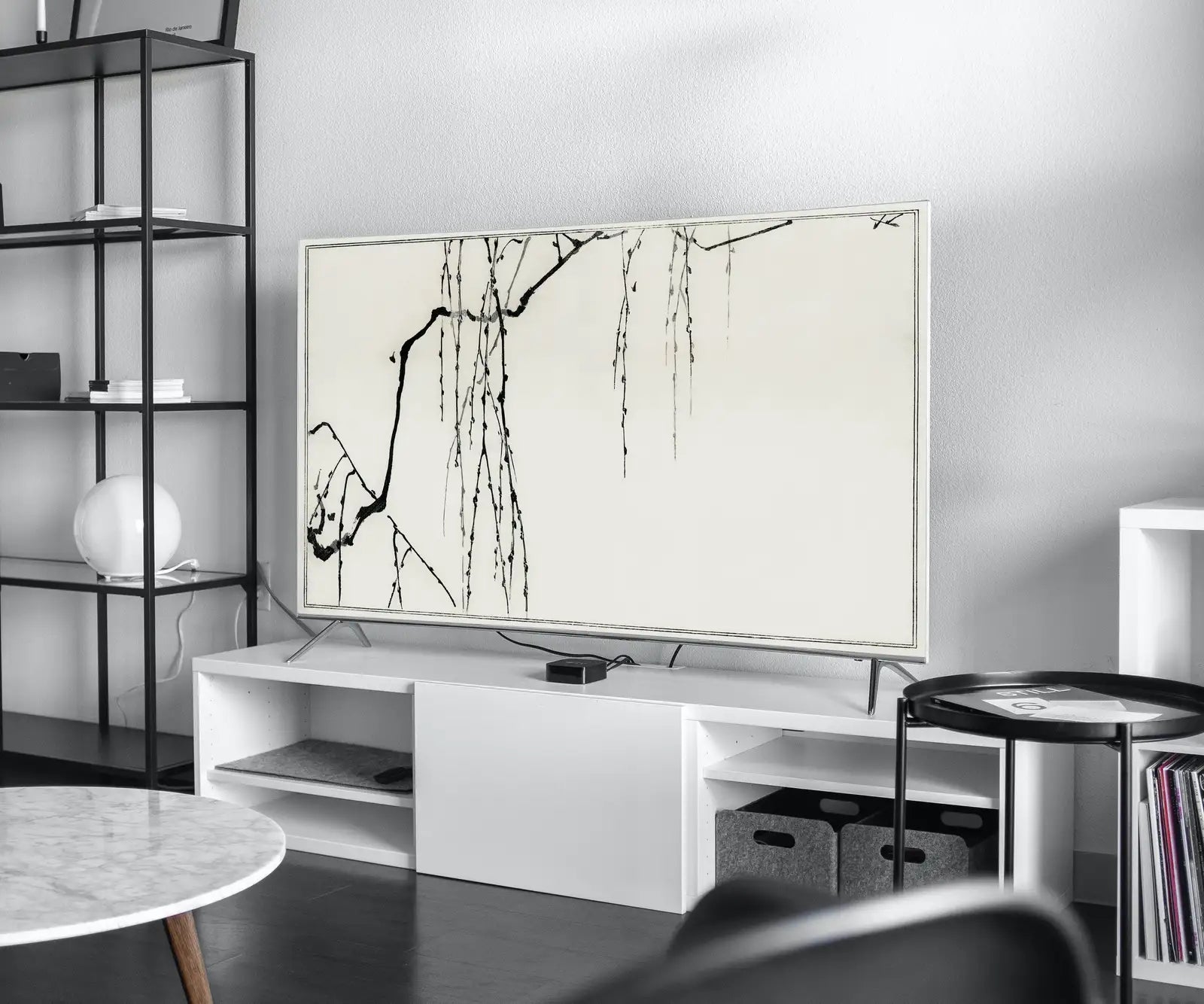 Second included artwork preview from Vintage Japanese Painting Tree Branches Frame TV Art. Vintage Japanese Illustration Samsung Art TV, Digital Download for Samsung Frame featuring various scenes.