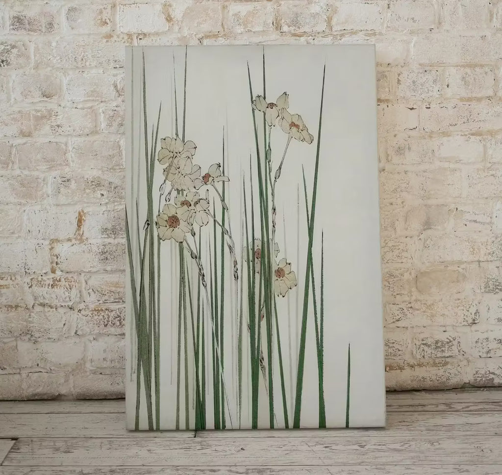 Vintage Japanese Wall Art Jonquil Illustration Printable Poster. Digitally Enhanced 19th Century Japanese Vintage Wall Art Japanese Painting – Printable Wall Art