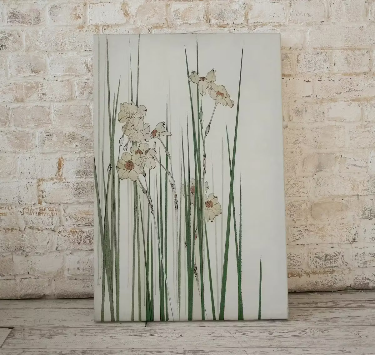 Vintage Japanese Wall Art Jonquil Illustration Printable Poster. Digitally Enhanced 19th Century Japanese Vintage Wall Art Japanese Painting – Printable Wall Art