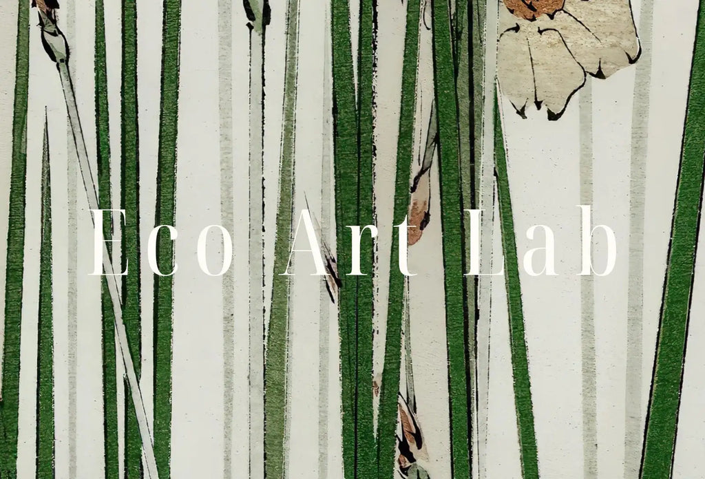 Detail view of artwork from Vintage Japanese Wall Art Jonquil Illustration Printable Poster. Digitally Enhanced 19th Century Japanese Vintage Wall Art Japanese Painting. (variation 1)
