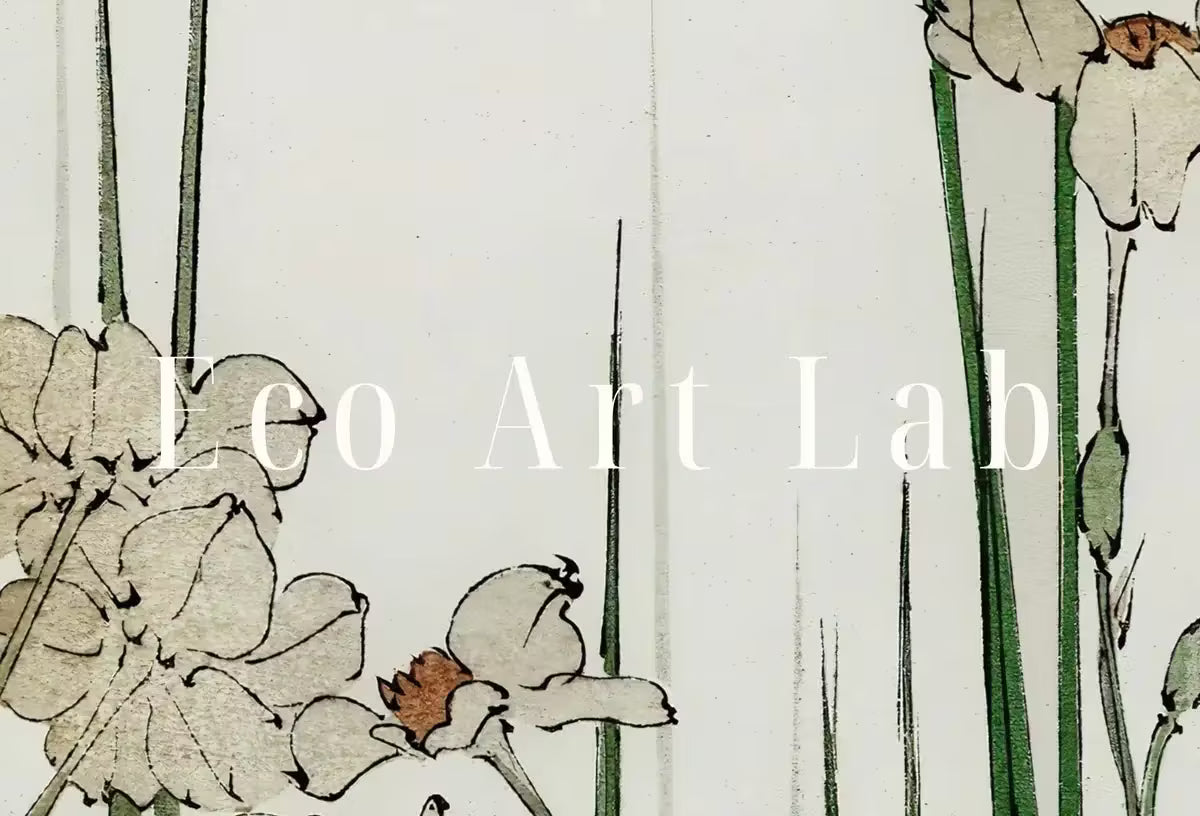 Vintage Japanese Wall Art Jonquil Illustration Printable Poster. Digitally Enhanced 19th Century Japanese Vintage Wall Art Japanese Painting – Printable Wall Art