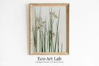 Framed view of Vintage Japanese Wall Art Jonquil Illustration Printable Poster. Digitally Enhanced 19th Century Japanese Vintage Wall Art Japanese Painting – printable wall art digital download.