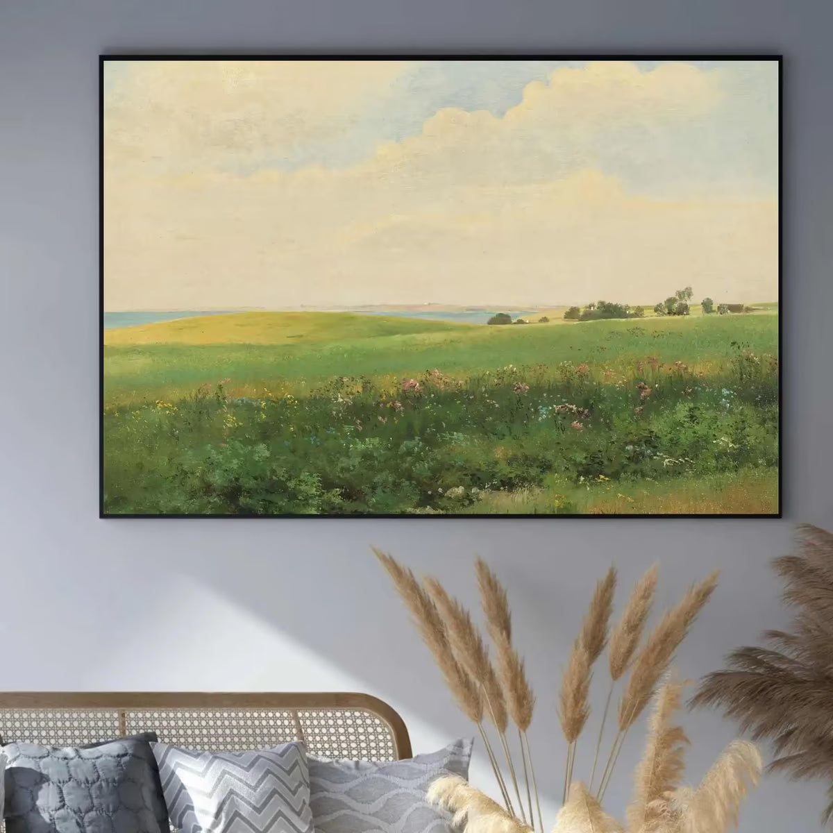 Vintage Landscape Art Print | Countryside Decor I Rustic Wall Art Oil Painting I Printable Art I Instant Download – Printable Wall Art