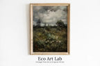 Vintage Landscape Art Print | Wildflower Field Printable Art |  | Floral Country Field Wall Art | Landscape Oil Painting – Printable Wall Art