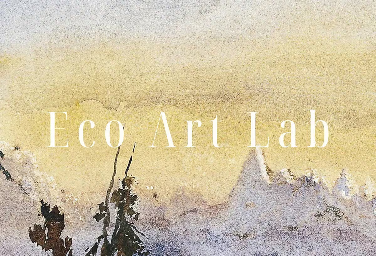 Vintage Landscape Lake Sunrise with Mountain Watercolor Wall Art Digital Print. Abstract Printable Art Instant Download watercolor landscape – Printable Wall Art