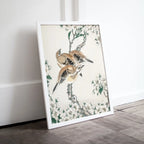 Included artwork preview showing first selection of artworks from Vintage Meadow Bunting and Pear Flower Japanese Painting. Japanese Wall Art Printable Poster. 19th Century Japanese Birds Vintage Wall Art.