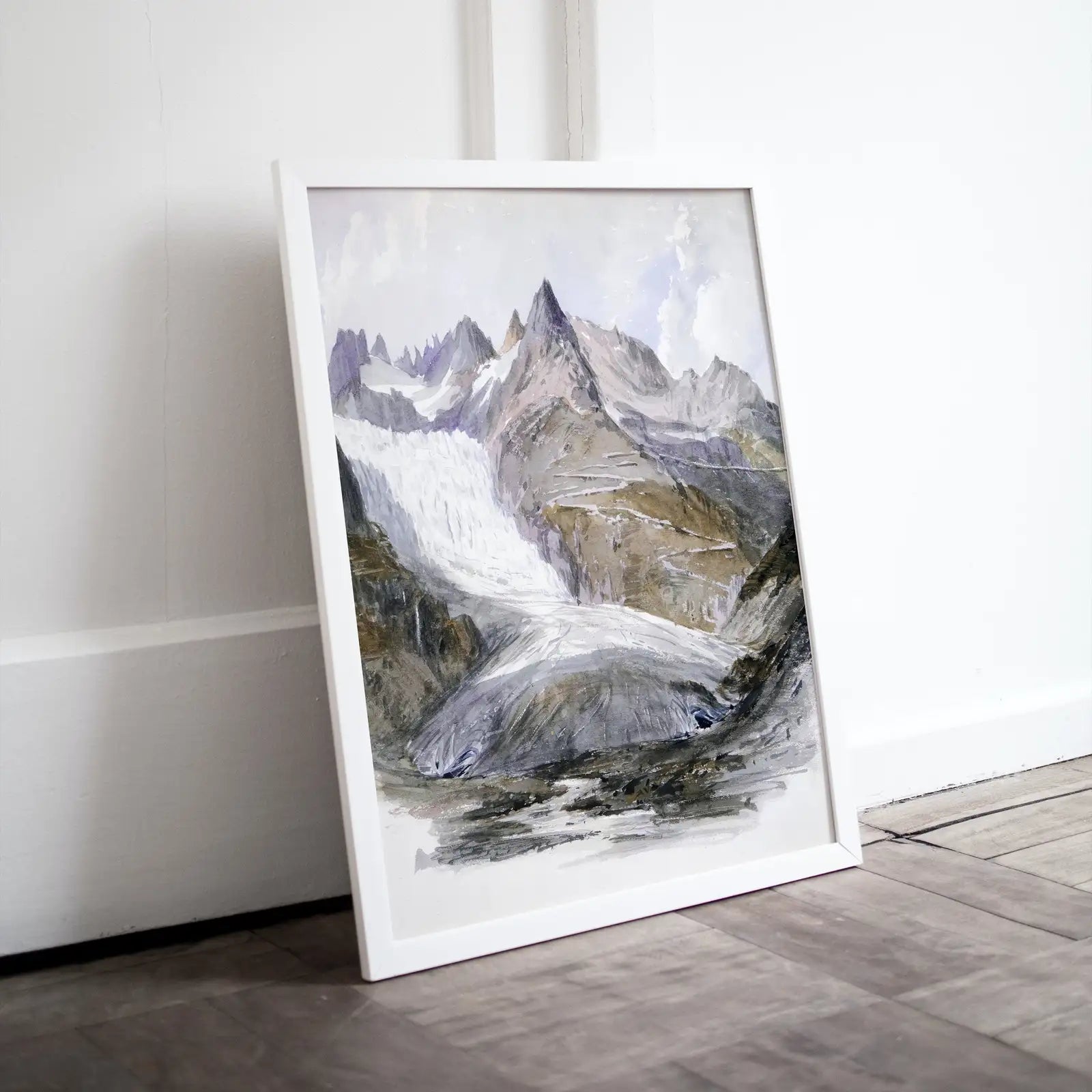 Vintage Muted Mountain Painting Landscape Digital Print. Antique Neutral Watercolor Rustic Country Printable Wall Art. Downloadable Art – Printable Wall Art Digital Download – Digital Download
