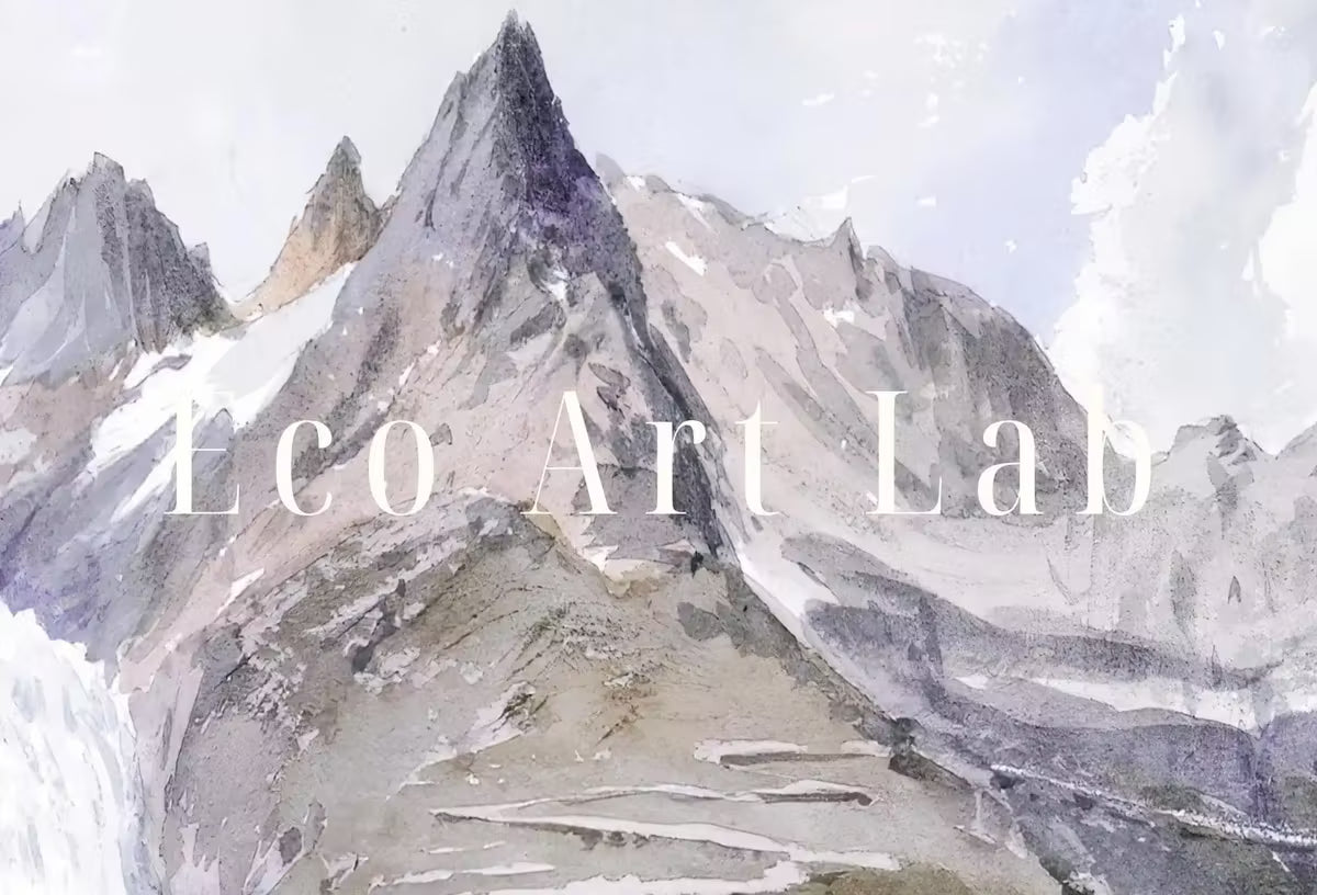 Vintage Muted Mountain Painting Landscape Digital Print. Antique Neutral Watercolor Rustic Country Printable Wall Art. Downloadable Art – Printable Wall Art