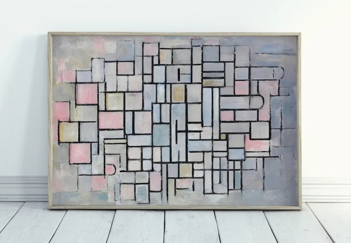 Vintage Neutral Abstract Famous Painting Art Print. Printable Minimal Art Prints. Aesthetic Wall Art Minimalist Pastel Color Abstract Poster – Printable Wall Art