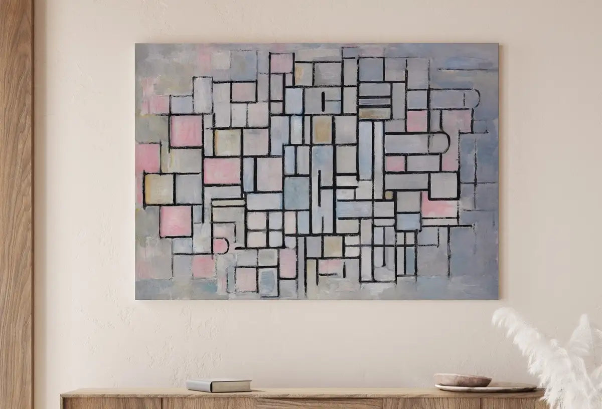Impression d’art abstrait célèbre neutre vintage : Des impressions minimalistes aux couleurs pastel pour une décoration murale esthétique.