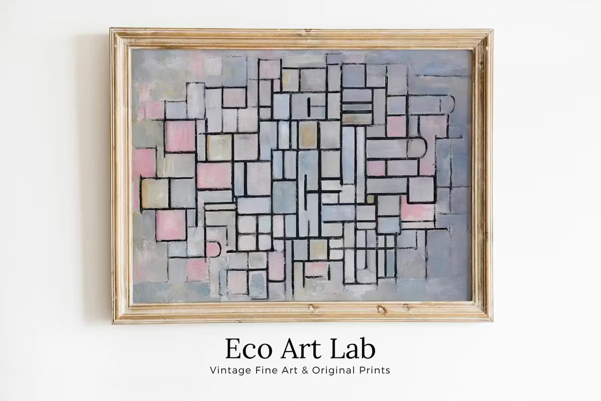 Vintage Neutral Abstract Famous Painting Art Print. Printable Minimal Art Prints. Aesthetic Wall Art Minimalist Pastel Color Abstract Poster – Printable Wall Art