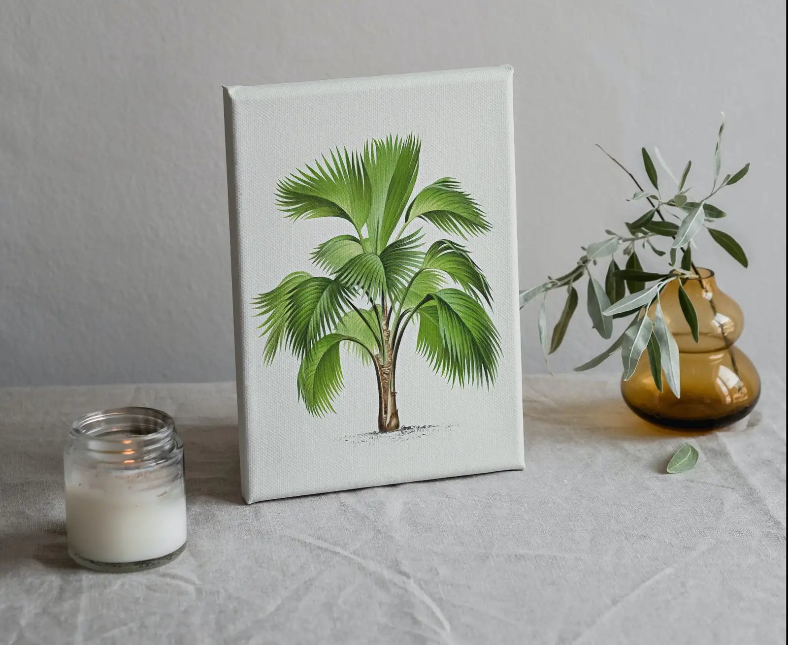 Impression de dessin de palmier vintage. Art mural tropical avec feuilles de palmier. Affiche rétro de la nature. Téléchargement instantané d’illustration botanique #29.
