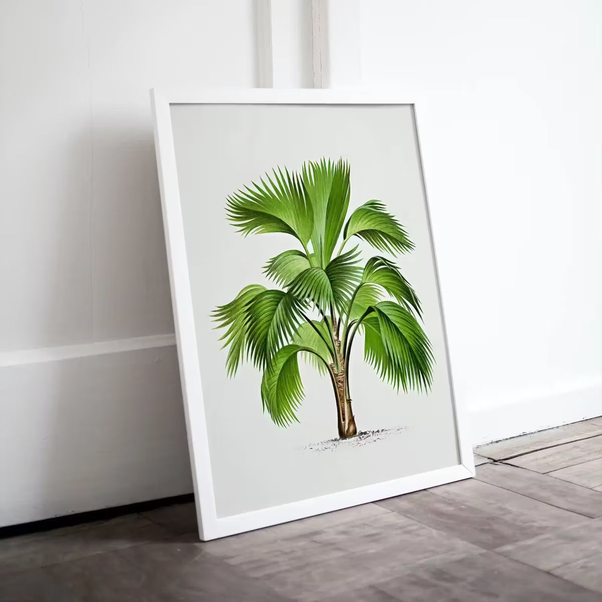 Vintage Palm Tree Drawing Print Tropical Wall Art. Palm Leaves Tree Decor, Retro Nature Poster Instant Download Botanical Illustration #29 – Printable Wall Art