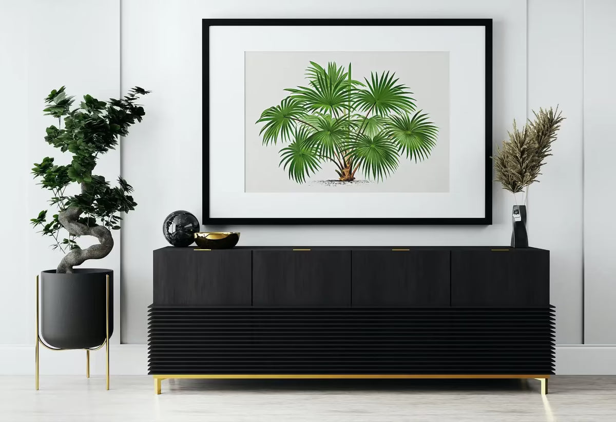 Vintage Palm Tree Drawing Print Tropical Wall Art. Palm Tree Decor, Retro Poster Instant Download Botanical Illustration, Digital Print #08 – Printable Wall Art