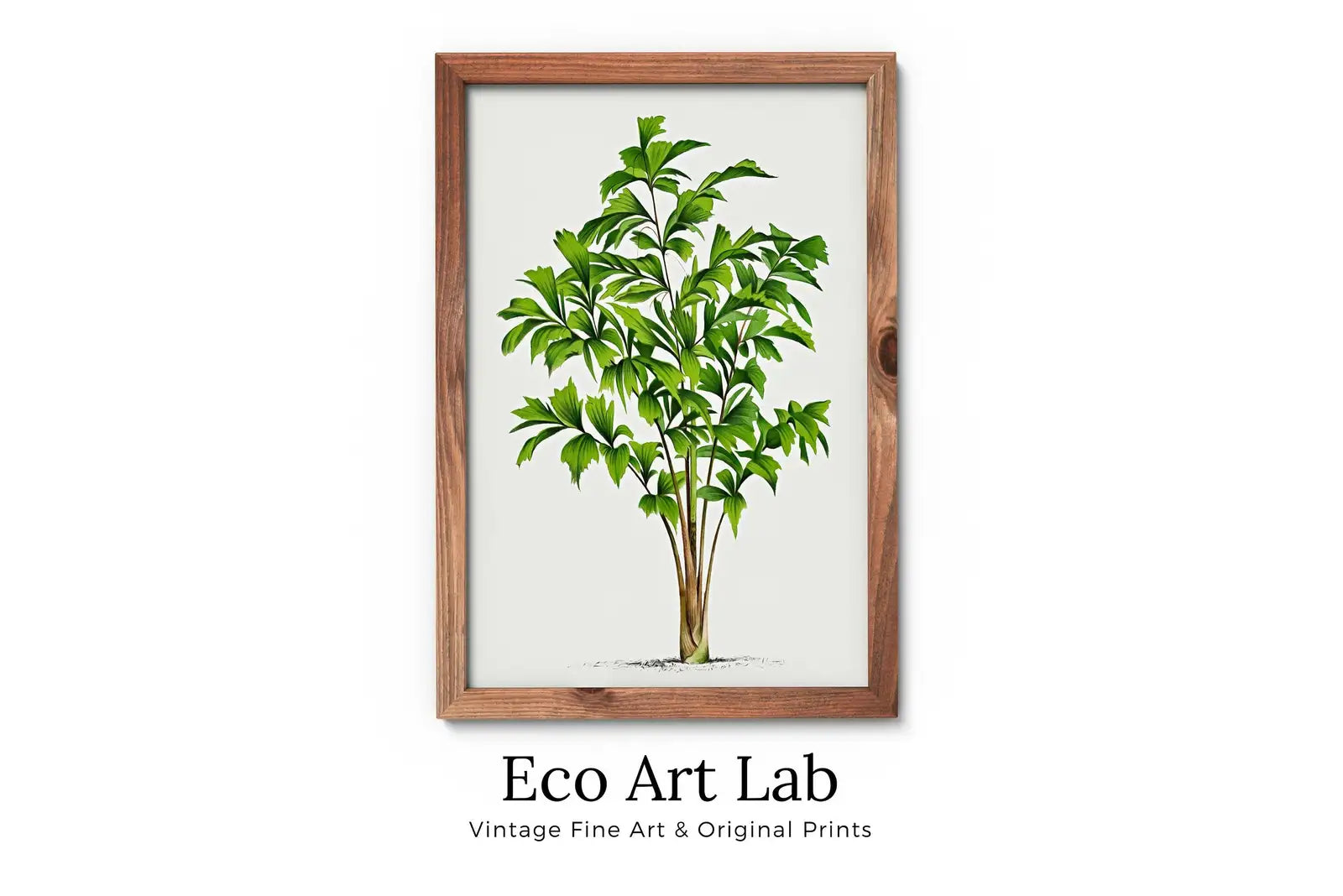 Impression de palmier vintage art mural tropical. Décor de feuilles de palmier, affiche nature rétro téléchargement instantané, reproduction botanique, art de palmiers #22