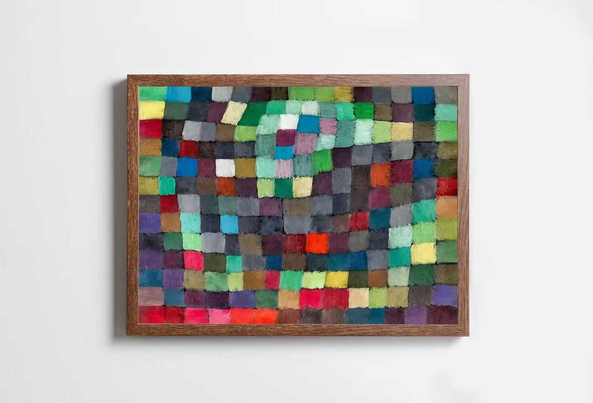 Vintage Paul Klee "May Picture" Colorful Abstract Painting. Printable Wall Art. Instant Download Abstract Art. Mosaic Abstract Wall Art – Printable Wall Art