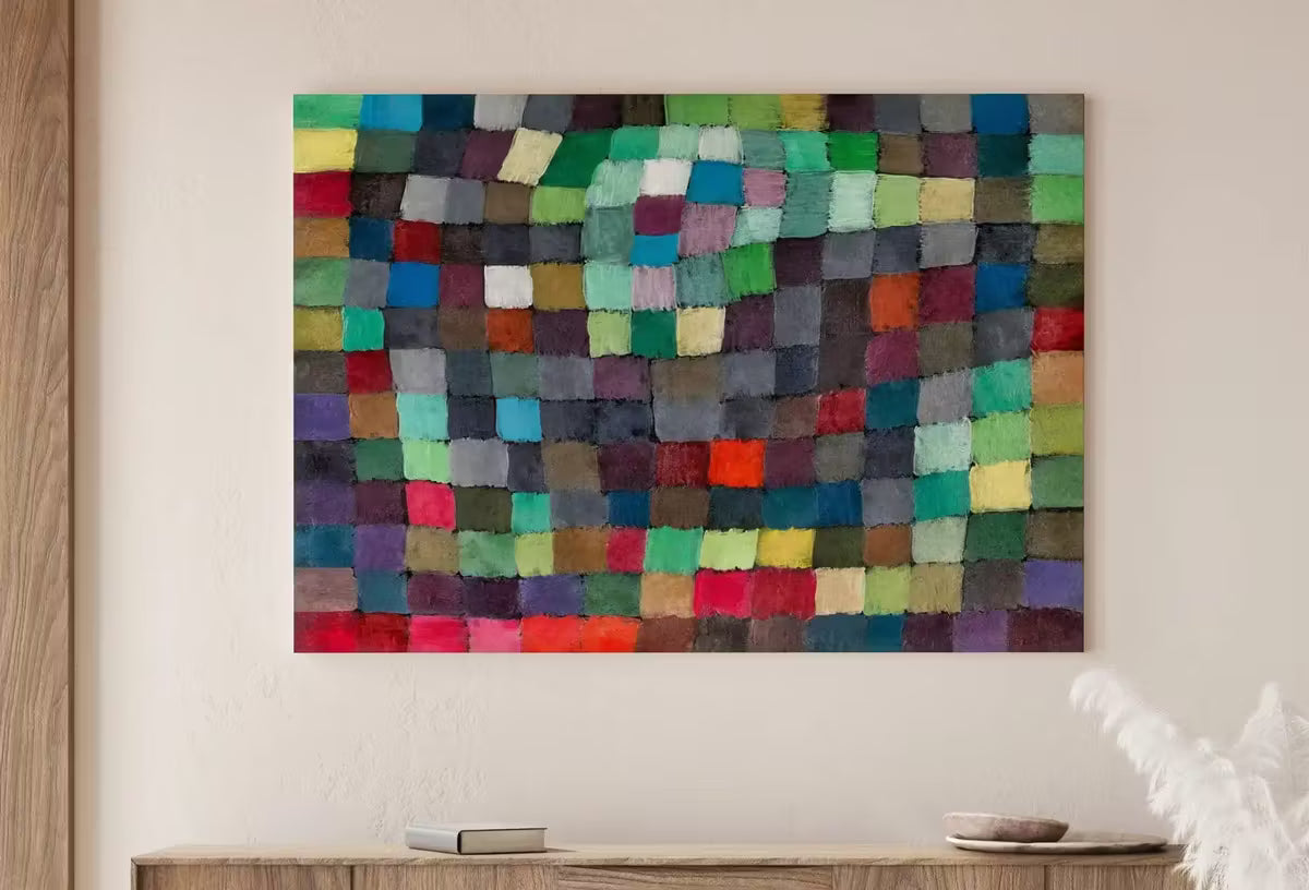 Vintage Paul Klee "May Picture" Colorful Abstract Painting. Printable Wall Art. Instant Download Abstract Art. Mosaic Abstract Wall Art – Printable Wall Art