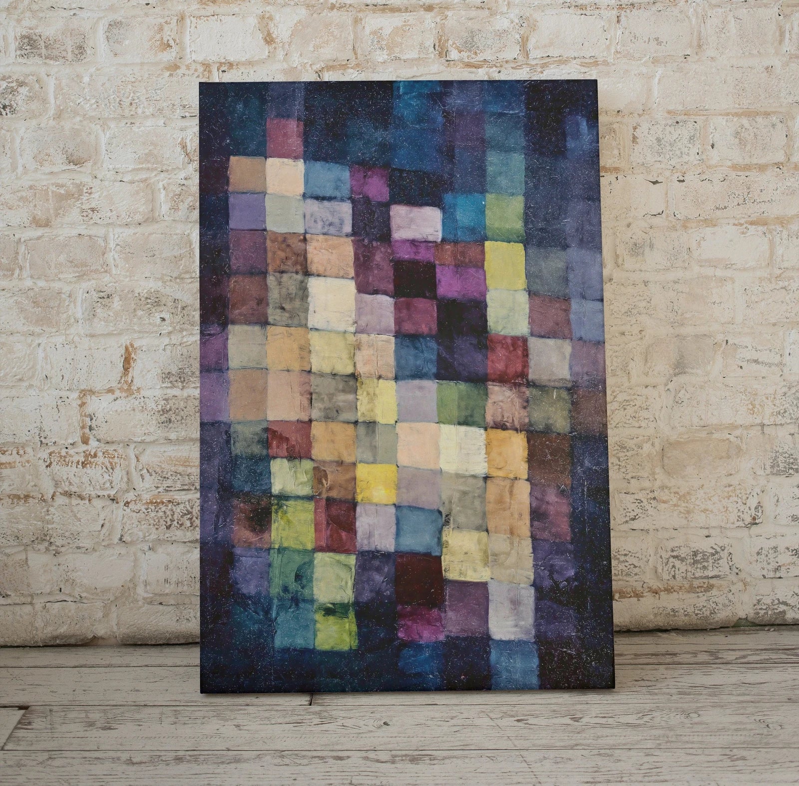 Vintage Paul Klee "Old Sound" Colorful Abstract Painting. Printable Wall Art. Instant Download Dark Abstract Art. Mosaic Abstract Wall Art – Printable Wall Art Digital Download – Digital Download