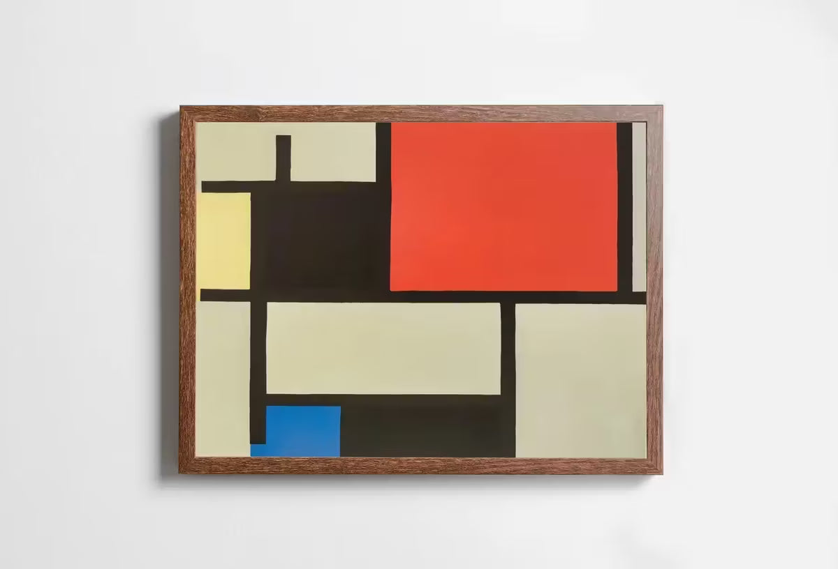 Vintage Piet Mondrian Colorful Abstract Painting. Printable Wall Art. Instant Download Geometric Art. Bauhaus Abstract Aesthetic Wall Art – Printable Wall Art