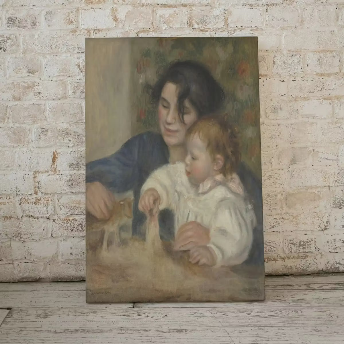 Vintage Printable Painting. Gabrielle and Jean by Auguste Renoir. Printable Wall Art. Antique Oil Painting. Instant Download. Nursery Art. – Printable Wall Art