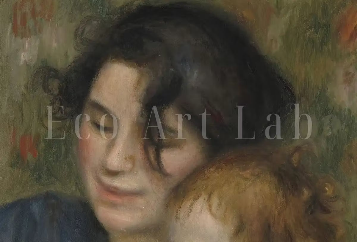 Vintage Printable Painting. Gabrielle and Jean by Auguste Renoir. Printable Wall Art. Antique Oil Painting. Instant Download. Nursery Art. – Printable Wall Art