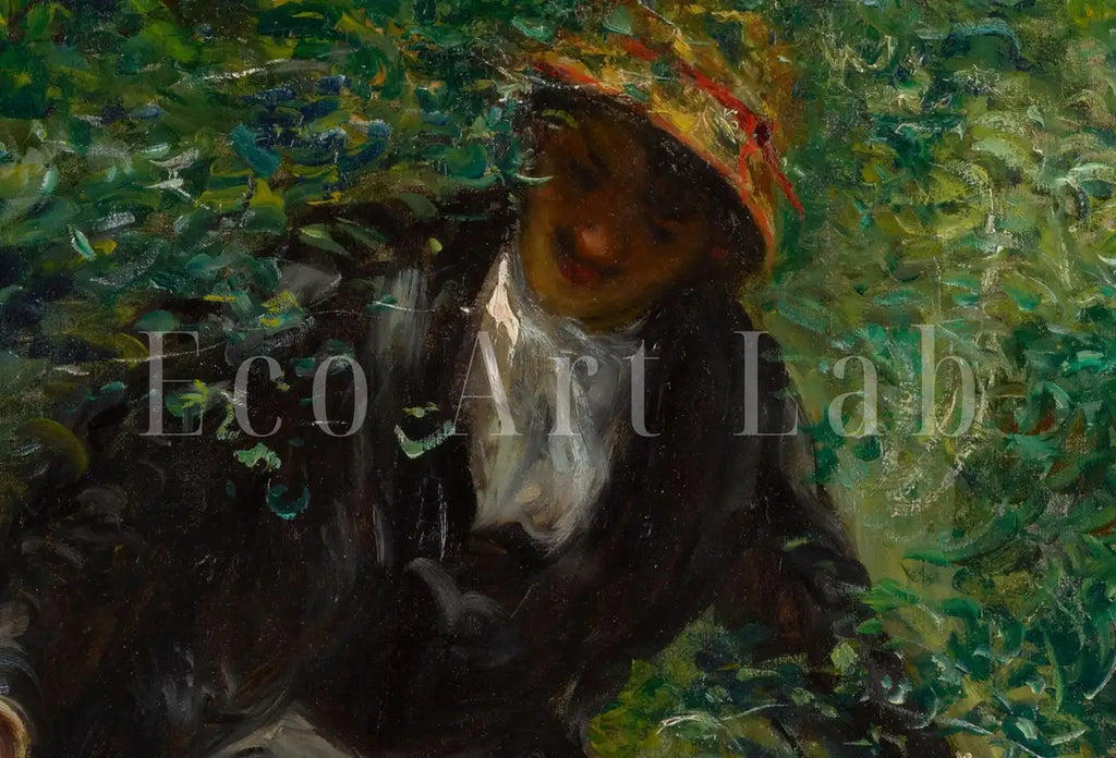 Second included artwork preview from Vintage Printable Painting. La Promenade by Auguste Renoir. Printable Wall Art. Garden Landscape. Antique Oil Painting. Instant Download featuring various scenes.