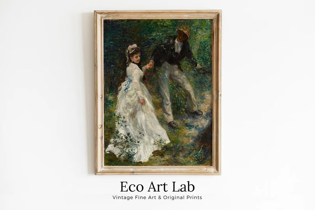 Vintage Printable Painting. La Promenade by Auguste Renoir. Printable Wall Art. Garden Landscape. Antique Oil Painting. Instant Download – Printable Wall Art