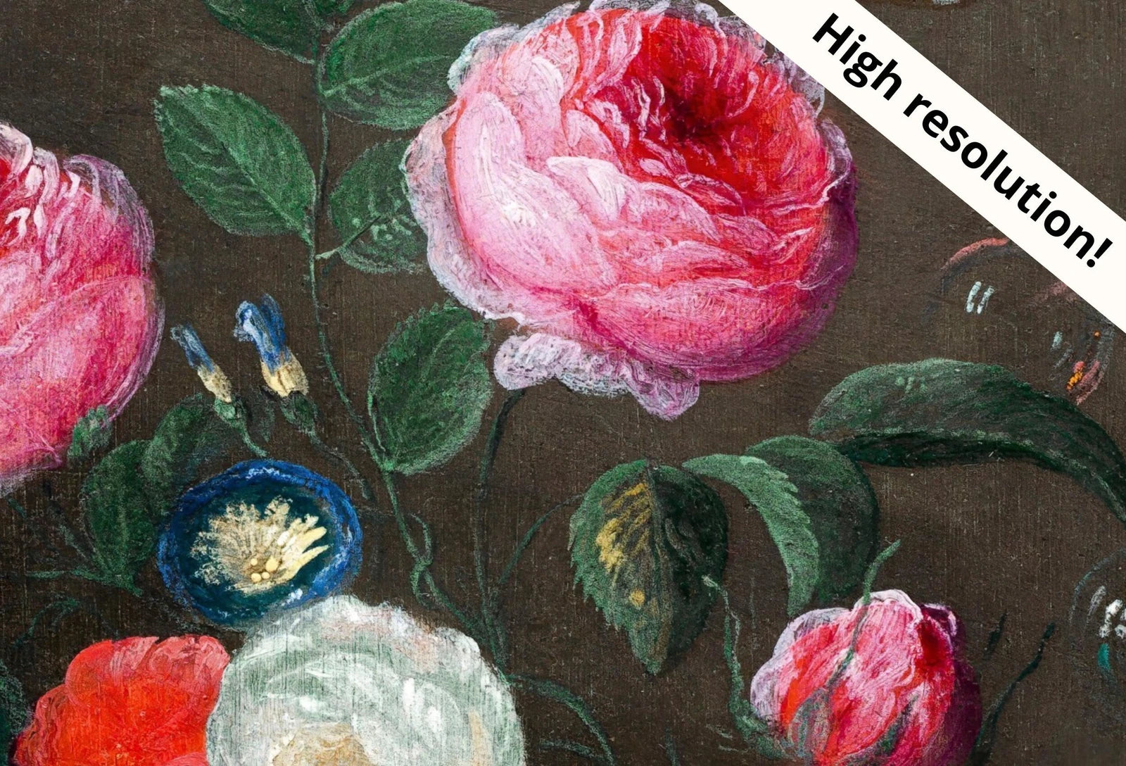 Art mural imprimable de peinture à l’huile de crâne vintage. Crâne avec des fleurs colorées, impression de crâne floral, téléchargement numérique d’affiche de nature morte, décoration murale