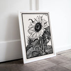Included artwork preview showing first selection of artworks from Vintage Sunflower Print Printable Wall Art. Art Nouveau Floral Print. Instant Download Poster Black and White Wall Art. Art Nouveau Poster.
