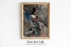 Framed view of Vintage Wall Art – printable wall art digital download.