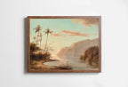 Included artwork preview showing first selection of artworks from Virgin Islands Creek Landscape Antique Oil Painting. Instant Download Printable Wall Art. Abstract Vintage Nature Painting Digital Print.