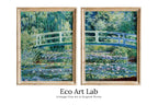 Water Lilies & Bridge by Claude Monet Set of 2 Prints. Printable Famous Fine Art Prints. Instant Download Vintage Painting. 2 Piece Wall Art – Printable Wall Art Set (Digital Download) – Digital Download