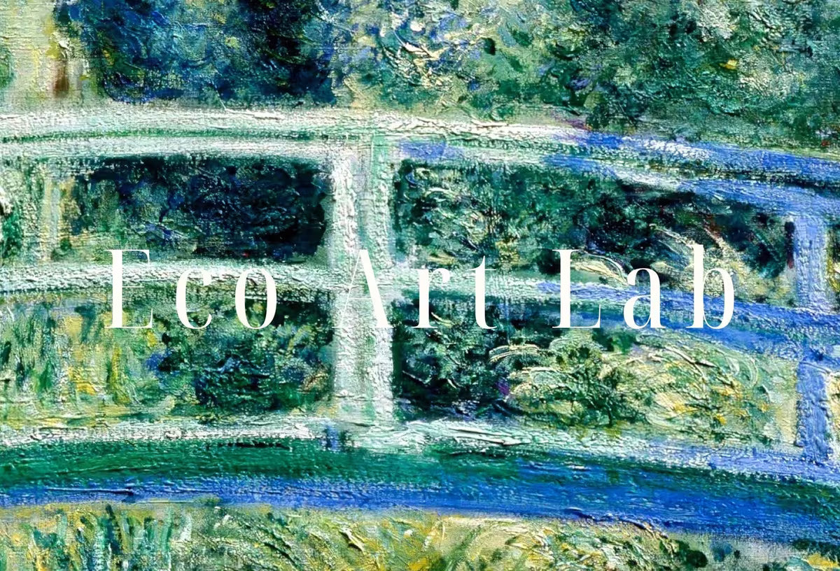 Water Lilies & Bridge Famous Claude Monet Painting. Instant Download Vintage Decor. Monet Botanical Print Printable Wall Art. Vertical Decor – Printable Wall Art